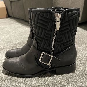 Calvin Klein Black Leather ankle boot